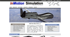 Desktop Screenshot of inmotionsimulation.com